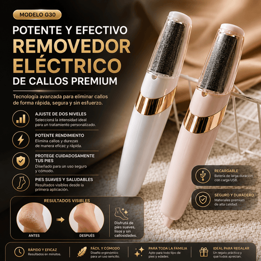 Removedor Eléctrico de Callos para Pies – Lima Exfoliante de Piel Muerta - HB electrónica