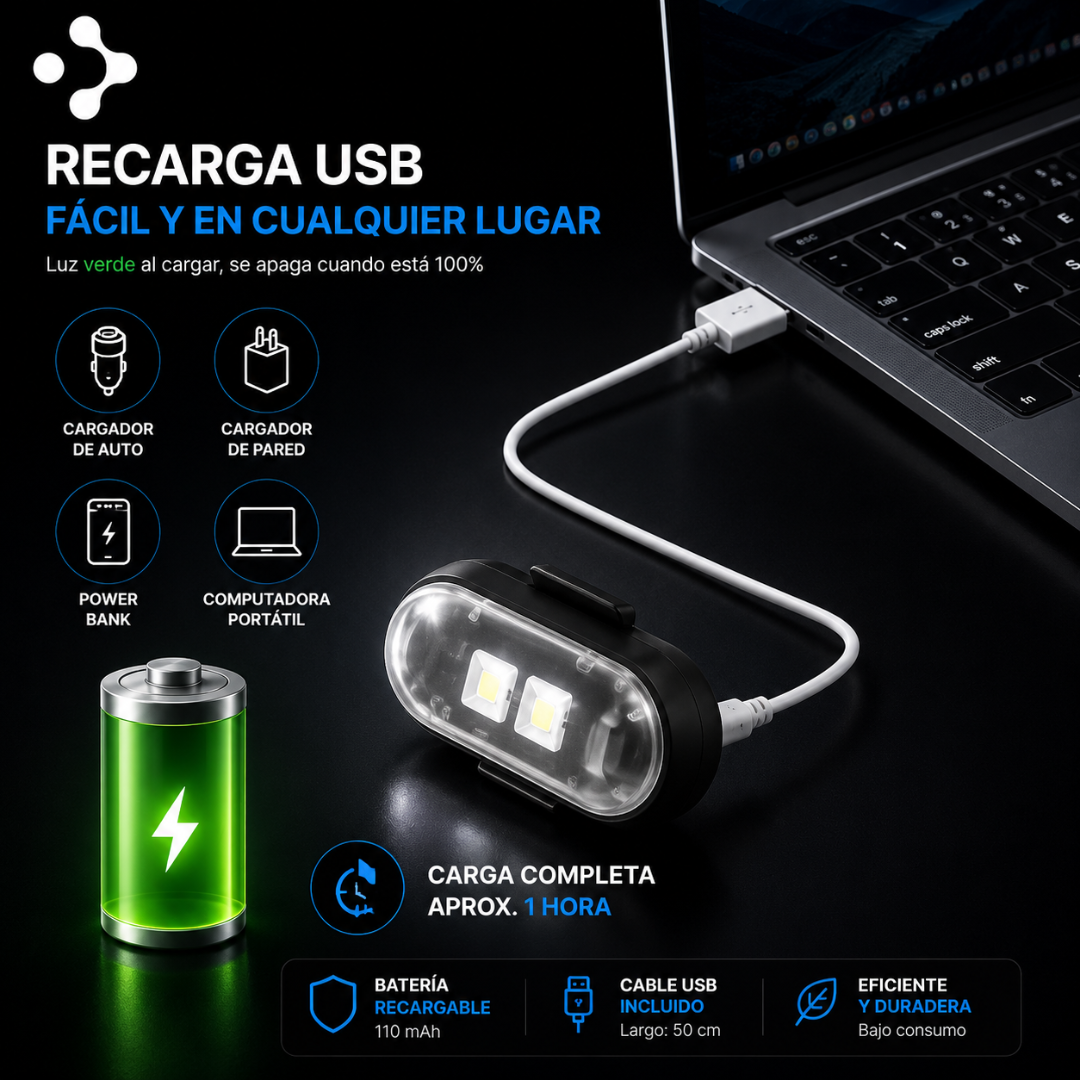 Luces LED Ambientales para Auto con Control Remoto
